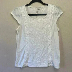 LC LAUREN CONRAD Women’s Cap Sleeved Shirt